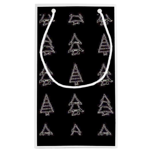 Pine Tree Gift Bag Kleine Geschenktüte (Rückseite)