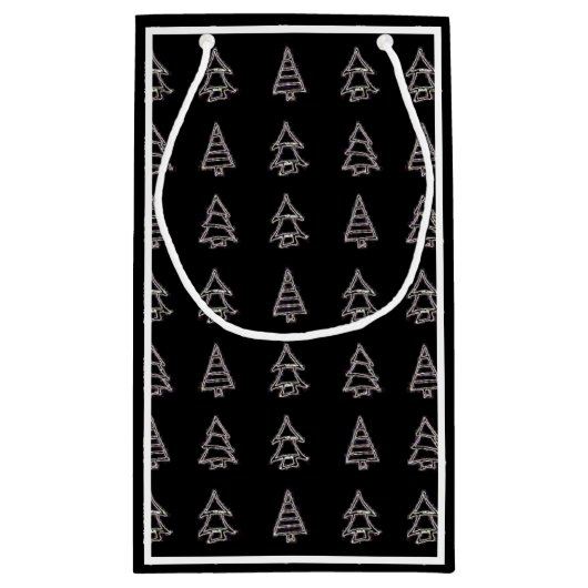 Pine Tree Gift Bag Kleine Geschenktüte (Rückseite)