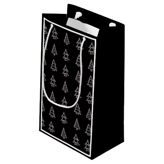 Pine Tree Gift Bag Kleine Geschenktüte (Rückseite Schrägansicht)