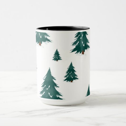 Pine Tree Gift Tag Tasse (Zentrum)