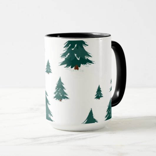 Pine Tree Gift Tag Tasse (VorderseiteRechts)