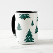 Pine Tree Gift Tag Tasse (Vorderseite Links)