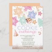  Pine Tree Gingerbread Cookies Stars Christmas Einladung (Vorne/Hinten)