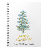 Pine Tree Gold Weihnachtsbälle Notizblock (Vorderseite)