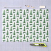 Pine Tree Green Bow Weihnachtsgeschenkpapier Seidenpapier (Handwerk)