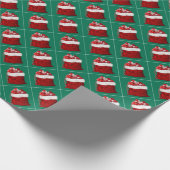 Pine Tree Green Red White Frohe Weihnachtsgeschenk Geschenkpapier (Ecke)