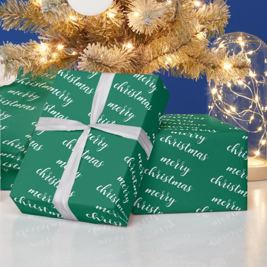 Pine Tree Green Vorlagen Frohe Weihnachten Text Ge Geschenkpapier (Feiertage)