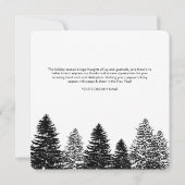 Pine Tree Holiday Corporate Business QR-Code (Rückseite)