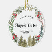 Pine Tree im Gedächtnis der Weihnachtszeit der Mam Keramik Ornament (Links)