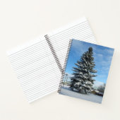 Pine Tree in Snow Notebook Notizblock (Innenseite)