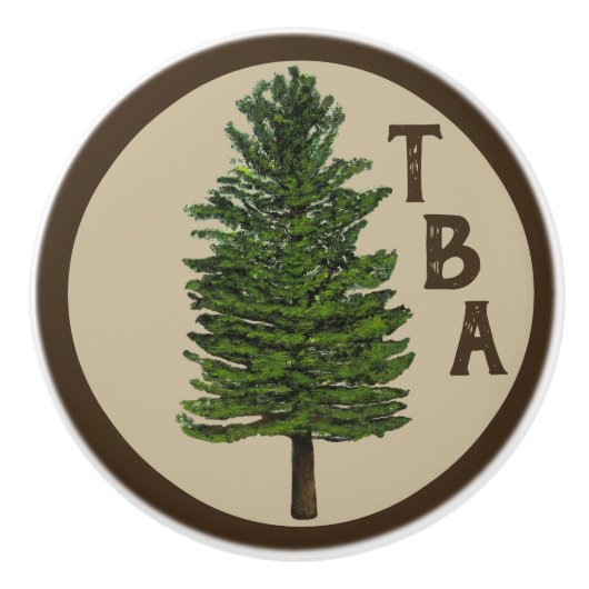 Pine Tree Keramik Knob Keramikknauf (Vorderseite)