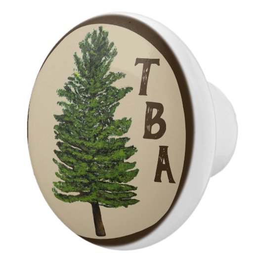 Pine Tree Keramik Knob Keramikknauf (Rechts)
