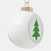 Pine Tree Keramik Kugel-Ornament (Links)