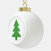 Pine Tree Keramik Kugel-Ornament (Rechts)
