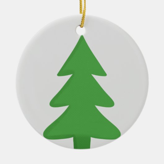 Pine Tree Keramik Ornament (Vorne)