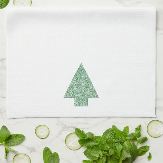 PIne Tree Kitchen Handtuch (Gefaltet)