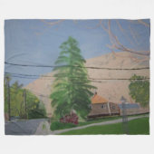 Pine Tree Large Fleece Blanket (Vorderseite (Horizontal))
