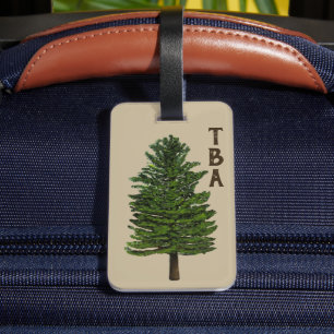Pine Tree Luggage Tag Gepäckanhänger