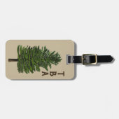 Pine Tree Luggage Tag Gepäckanhänger (Vorderseite horizontal)