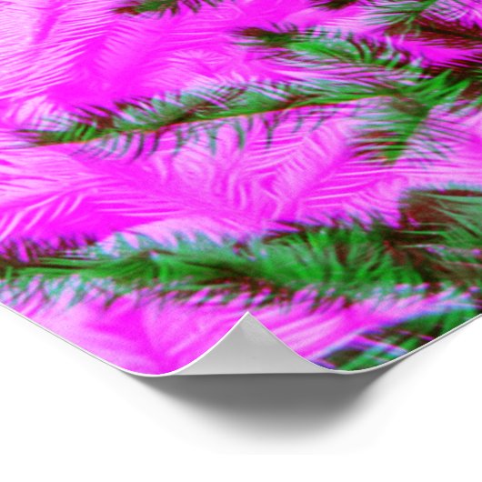 Pine Tree Modern Style Fotografy Art Print Poster (Ecke)