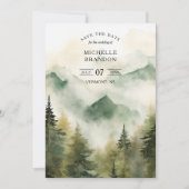 Pine Tree Mountain Natur-Abenteuer-Foto Save The Date (Vorderseite)