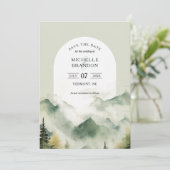 Pine Tree Mountain - Nature Adventure Foto Save The Date (Stehend Vorderseite)