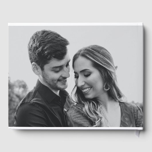 Pine Tree Mountain Wedding Foto Gästebuch (Rückseite)