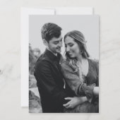 Pine Tree Mountain Wedding Foto rettet die Termine Save The Date (Rückseite)