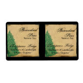 Pine Tree on Parchment Candle Label (Vorne)