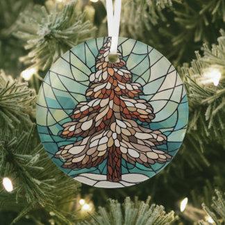 Pine Tree Ornament Aus Glas