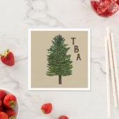 Pine Tree Paper Napkins Serviette (Beispiel)