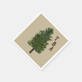 Pine Tree Paper Napkins Serviette (Ecke)