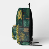 Pine Tree Pattern Bedruckter Rucksack (Rechts)