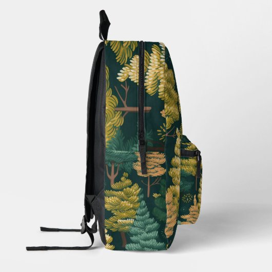 Pine Tree Pattern Bedruckter Rucksack (Links)