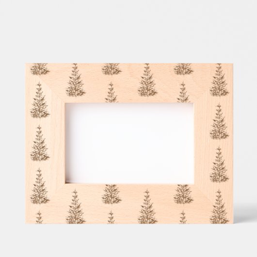 Pine Tree Pattern Geätzte Rahmen (Vorderseite)