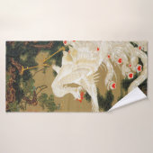 Pine Tree & Phoenix (Liebe Heart Phoenix), Jakuchu Badehandtuch (Badehandtuch)