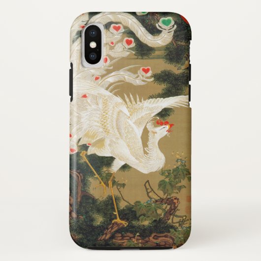 Pine Tree & Phoenix (Liebe Heart Phoenix), Jakuchu Case-Mate iPhone Hülle (Rückseite)
