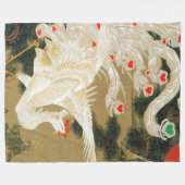 Pine Tree & Phoenix (Liebe Heart Phoenix), Jakuchu Fleecedecke (Vorderseite (Horizontal))