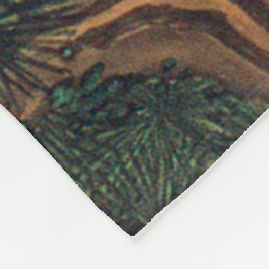 Pine Tree & Phoenix (Liebe Heart Phoenix), Jakuchu Fleecedecke (Ecke)