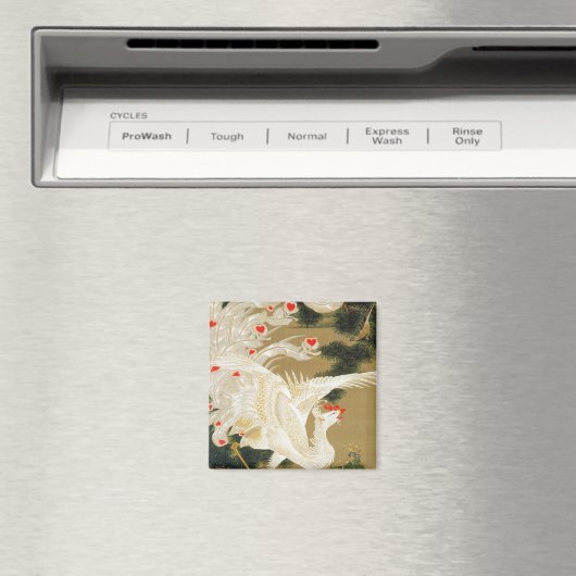 Pine Tree & Phoenix (Liebe Heart Phoenix), Jakuchu Magnet (In Situ (Geschirrspüler))