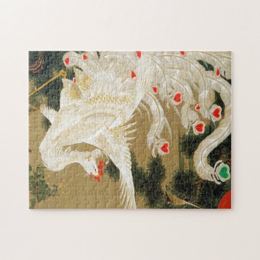 Pine Tree & Phoenix (Liebe Heart Phoenix), Jakuchu Puzzle (Horizontal)