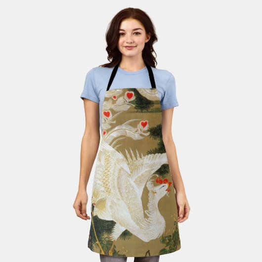 Pine Tree & Phoenix (Liebe Heart Phoenix), Jakuchu Schürze (Getragen)