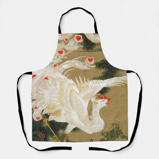 Pine Tree & Phoenix (Liebe Heart Phoenix), Jakuchu Schürze (Vorderseite)