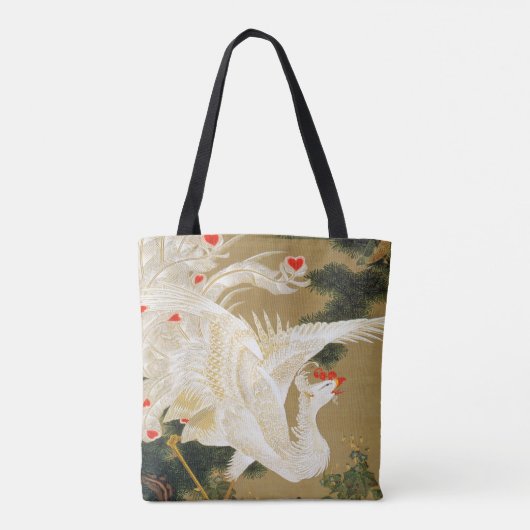 Pine Tree & Phoenix (Liebe Heart Phoenix), Jakuchu Tasche (Rückseite)