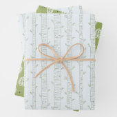 Pine Tree & Pine Cone Gift Wrap Set Geschenkpapier Set (Beispiel)