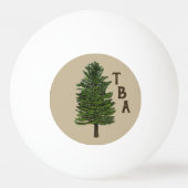 Pine Tree Ping Pong Ball Tischtennisball (Vorderseite)