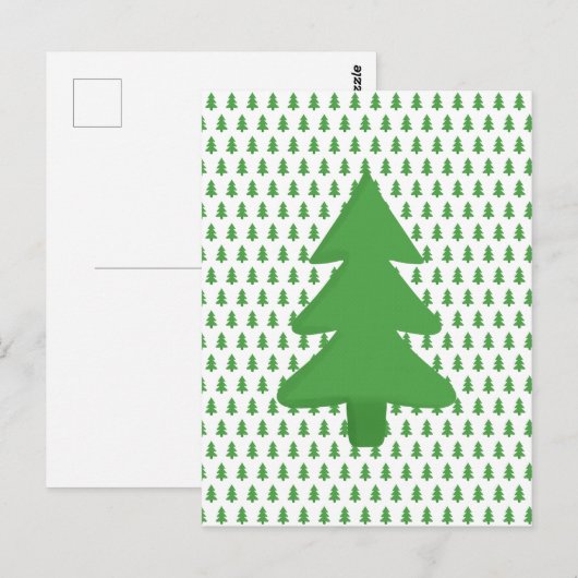 Pine Tree Postkarte (Vorne/Hinten)