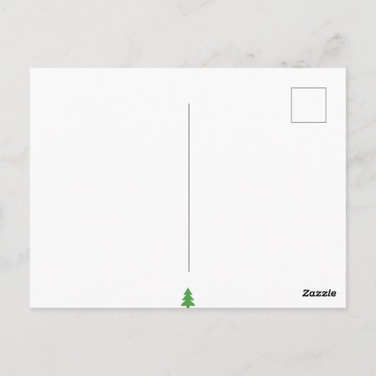 Pine Tree Postkarte (Rückseite)