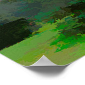 Pine Tree Radiance in Colour Variation Poster (Ecke)