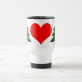 Pine Tree Red Heart Stainless Steel 15 oz Tasse (Mittel)